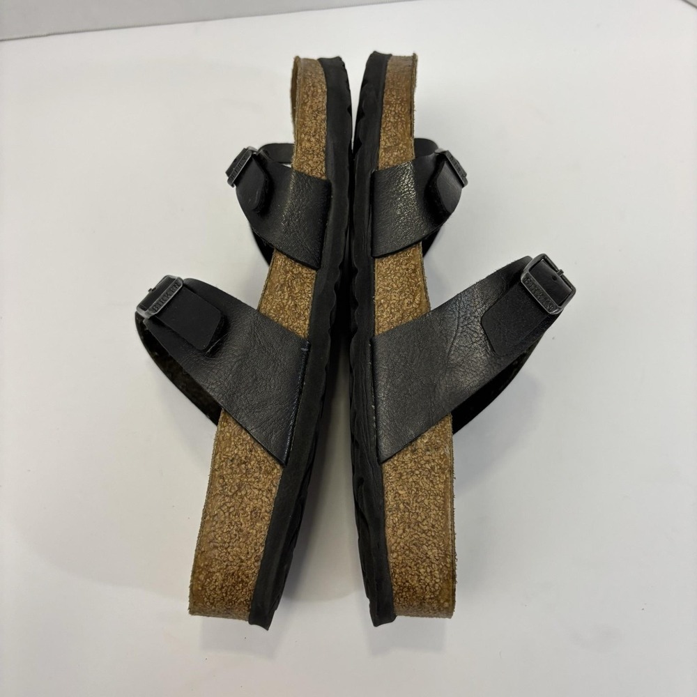 Birkenstock Strappy Mayari Sandals Womens 9 40 Black Leather Comfort Germany - Picture 4 of 13